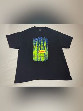 Pleasures Asparagus Bunch Graphic Black T-Shirt Size XL